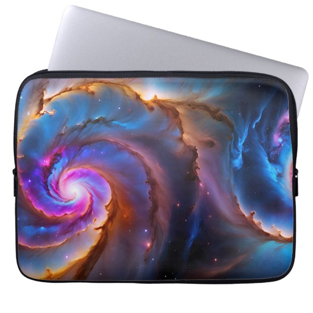 Housse Pour Ordinateur Portable "Celestium" - Nebula et Galaxies (Devant)