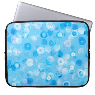 Housse Pour Ordinateur Portable Cercles d'hiver : Pois Abstraits.