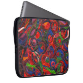 Housse Pour Ordinateur Portable Cercles rouges (Devant droit)