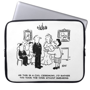 Housse Pour Ordinateur Portable Cérémonie des Mariages civils dans un bureau d'enr