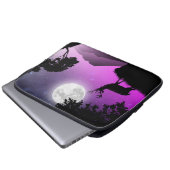 Housse Pour Ordinateur Portable Cerf sous la lune violet (Devant bas)