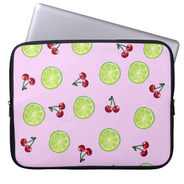Housse Pour Ordinateur Portable Cerise Limeade (Devant)