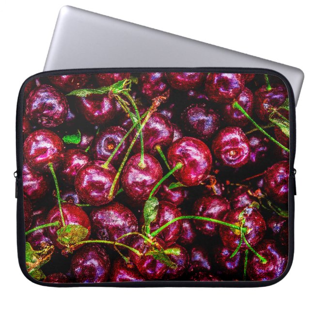 Housse Pour Ordinateur Portable Cerises (Devant)