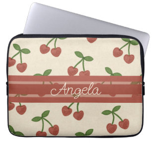 Housse Pour Ordinateur Portable Cerises amoureuses