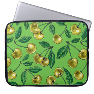 Housse Pour Ordinateur Portable Cerises jaunes