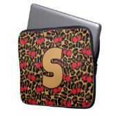 Housse Pour Ordinateur Portable Cerises léopards personnalisées (devant gauche)