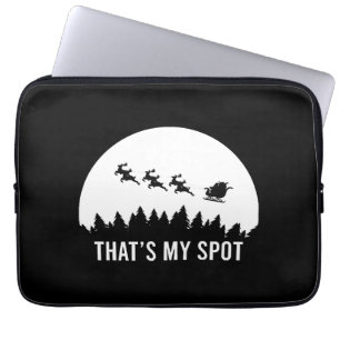 Housse Pour Ordinateur Portable C'est amusant, c'est My Spot Xmas Session Père Noë