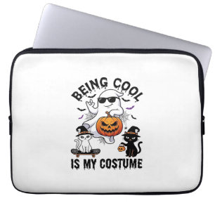 Housse Pour Ordinateur Portable C'est Cool C'est Costume Halloween Fantôme Citroui