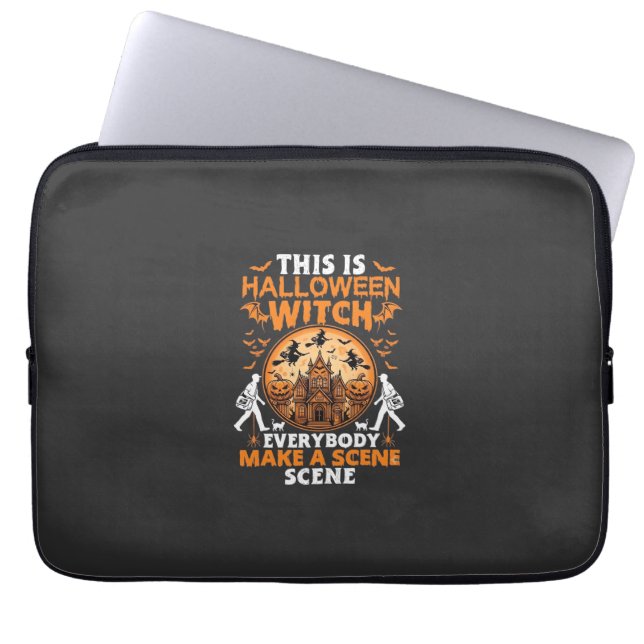 Housse Pour Ordinateur Portable C'est Halloween (Devant)