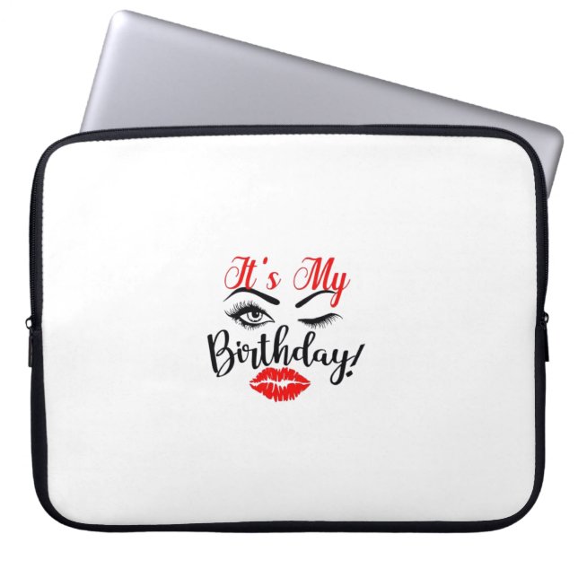 Housse Pour Ordinateur Portable C'est mon anniversaire ! (Devant)