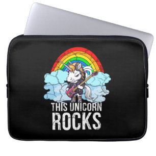 Housse Pour Ordinateur Portable Cette Unicorn Rocks Guitare