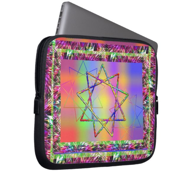Housse Pour Ordinateur Portable Chakra Nonagram (Devant droit)