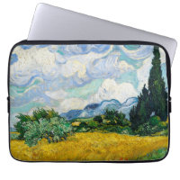 Champ de blé Van Gogh avec Cyprès. Impressionnisme