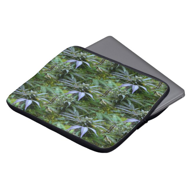 Housse Pour Ordinateur Portable Champ de fleurs..... (Devant haut)