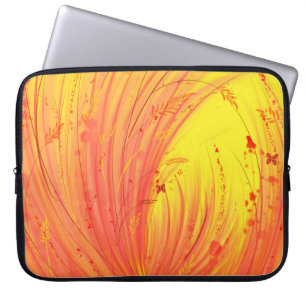 Housse Pour Ordinateur Portable Champs de feu d'or