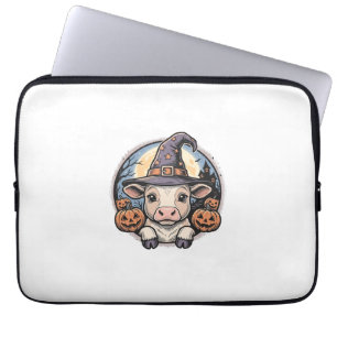 Housse Pour Ordinateur Portable Chapeau de sorcière de veau Halloween mignon Gravu