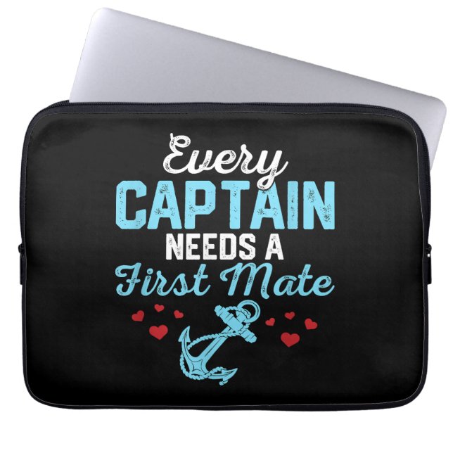 Housse Pour Ordinateur Portable Chaque capitaine a besoin d'un second  (Devant)