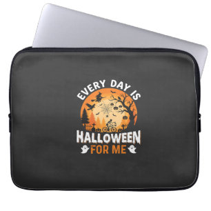 Housse Pour Ordinateur Portable Chaque Jour Est Halloween Vintage T Shirt Design