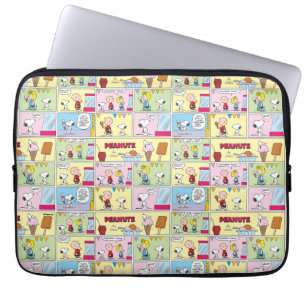 Housse Pour Ordinateur Portable Charlie Brown, Snoopy & Sally Crème glacée
