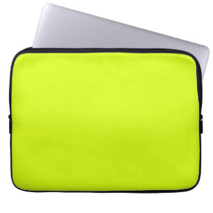 Housse Pour Ordinateur Portable Chartreuse Couleur jaune uni