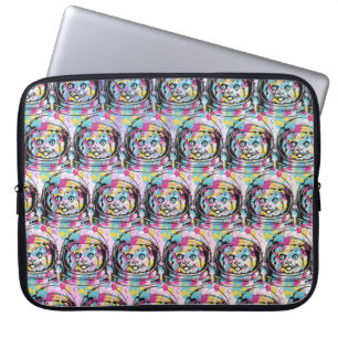 Housse Pour Ordinateur Portable Chat Astronaute