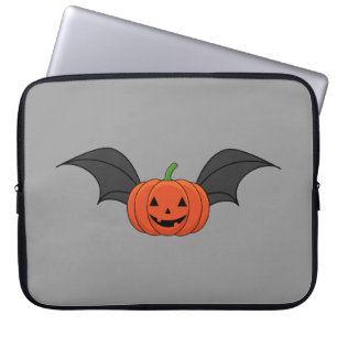 Housse Pour Ordinateur Portable Chat Citrouille d'Halloween