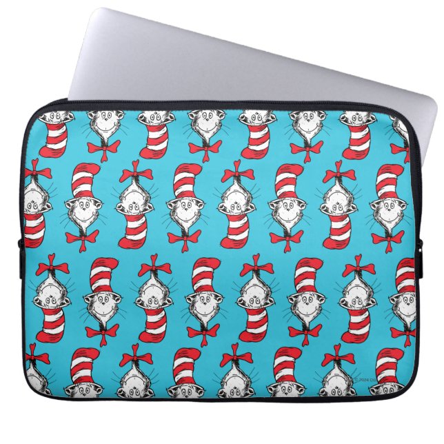 Housse Pour Ordinateur Portable Chat Dans Le Motif Casquette (Devant)