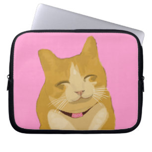 Housse Pour Ordinateur Portable Chat de sourire mignon