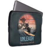 Housse Pour Ordinateur Portable Chat d'équitation Sunset (Devant droit)