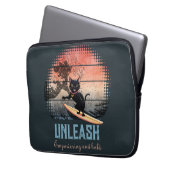 Housse Pour Ordinateur Portable Chat d'équitation Sunset (devant gauche)