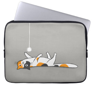 Housse Pour Ordinateur Portable Chat Funny Cute Calico Kitty Lover