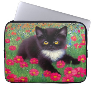 Housse Pour Ordinateur Portable Chat Gustav Klimt Tuxedo