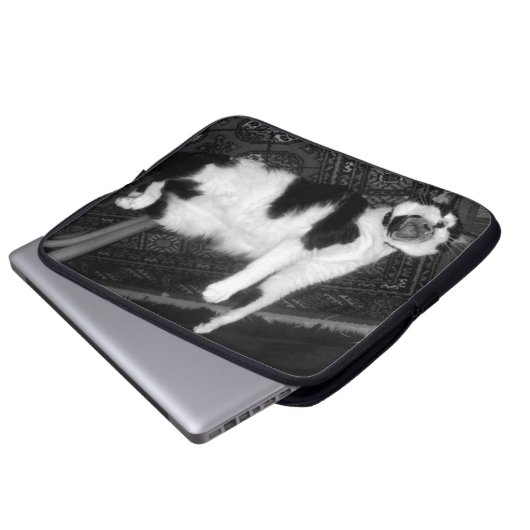 Housse Pour Ordinateur Portable Chat hurlant (Devant bas)