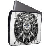 Housse Pour Ordinateur Portable "Chat Mystique" (Devant droit)