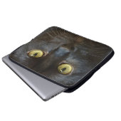 Housse Pour Ordinateur Portable chat noir (Devant bas)