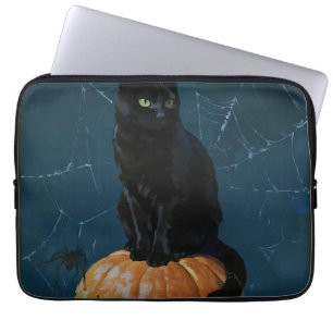 Housse Pour Ordinateur Portable Chat Noir