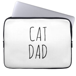 Housse Pour Ordinateur Portable "Chat Papa" Simple Farmhouse moderne