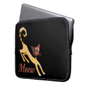 Housse Pour Ordinateur Portable Chat rouge drôle (devant gauche)