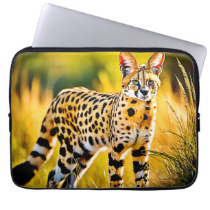 Housse Pour Ordinateur Portable Chat Serval De Savannah Africaine
