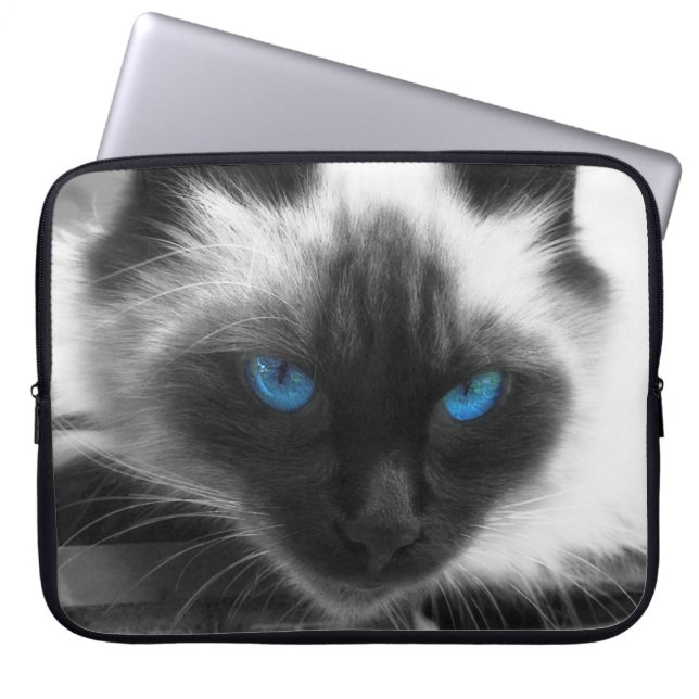 Housse Pour Ordinateur Portable Chat siamois (Devant)
