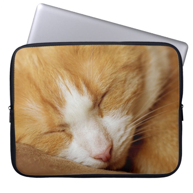 Housse Pour Ordinateur Portable Chaton couchant (Devant)