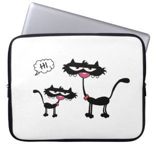 Housse Pour Ordinateur Portable Chats de caractères mignons