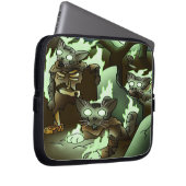 Housse Pour Ordinateur Portable Chats Zombie Halloween (Devant droit)