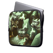 Housse Pour Ordinateur Portable Chats Zombie Halloween (devant gauche)