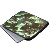 Housse Pour Ordinateur Portable Chats Zombie Halloween (Devant bas)