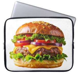 Housse Pour Ordinateur Portable ChaussureHabille hamburger empilé thic