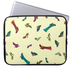 Housse Pour Ordinateur Portable Chaussures aquarelle motif transparent