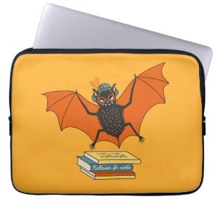 Housse Pour Ordinateur Portable Chauve-souris lectrice Bibliothécaire fantaisist