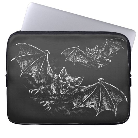 Housse Pour Ordinateur Portable Chauve-souris plongeante - par BurnsInHell (Devant)