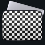 Housse Pour Ordinateur Portable Check Black White Checkered Pattern<br><div class="desc">Des Black and White Checkerboard.</div>